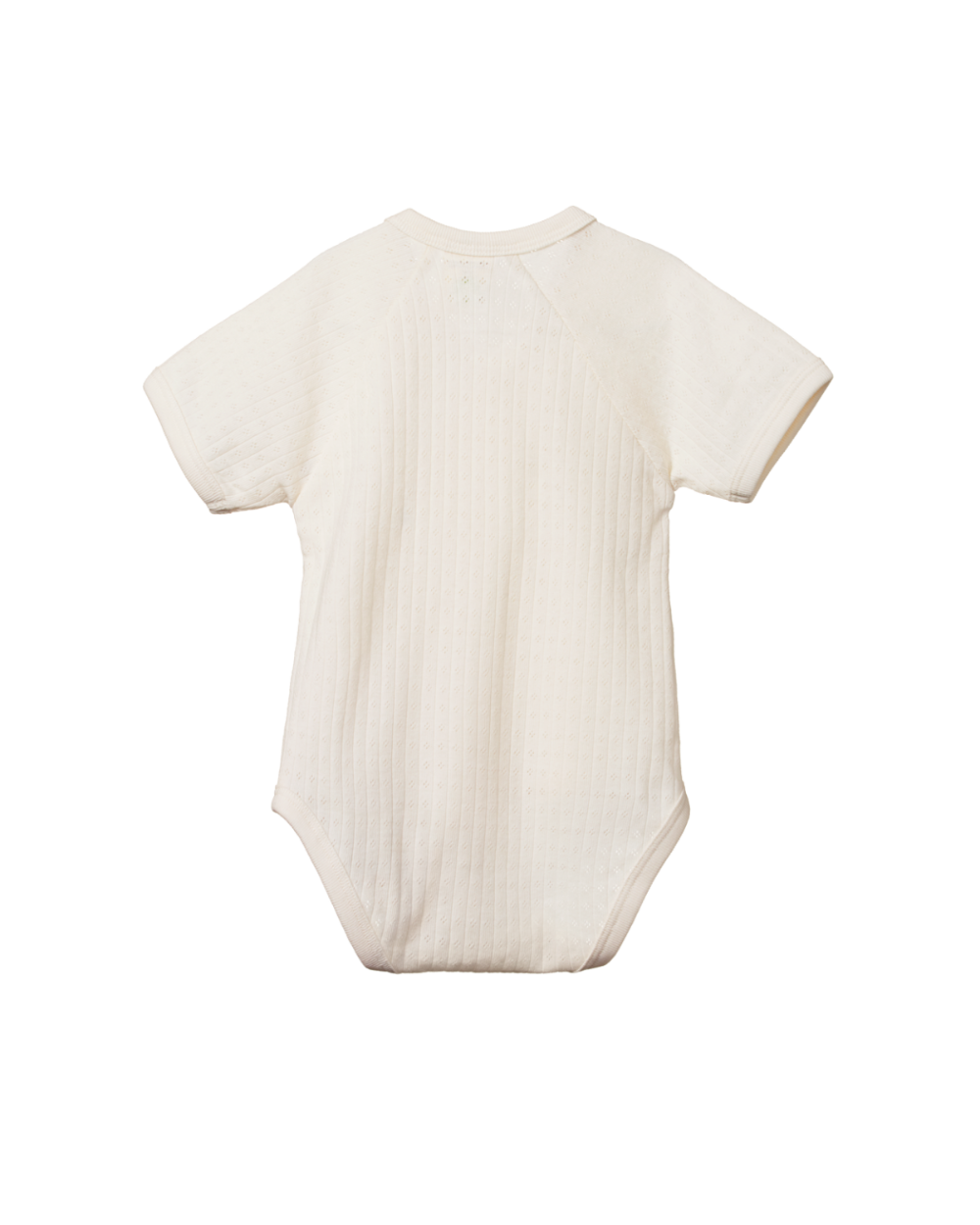 Pointelle Shortsleeve Kimono Bodysuit - Natural