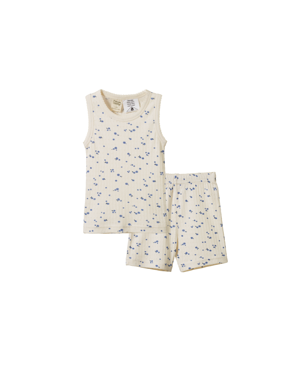 Pointelle Singlet Pyjama Set - Daisy