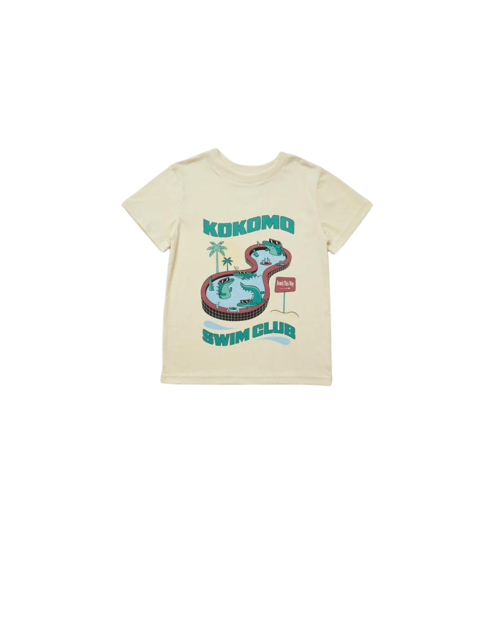 Swim Club Tee - Pale Yellow