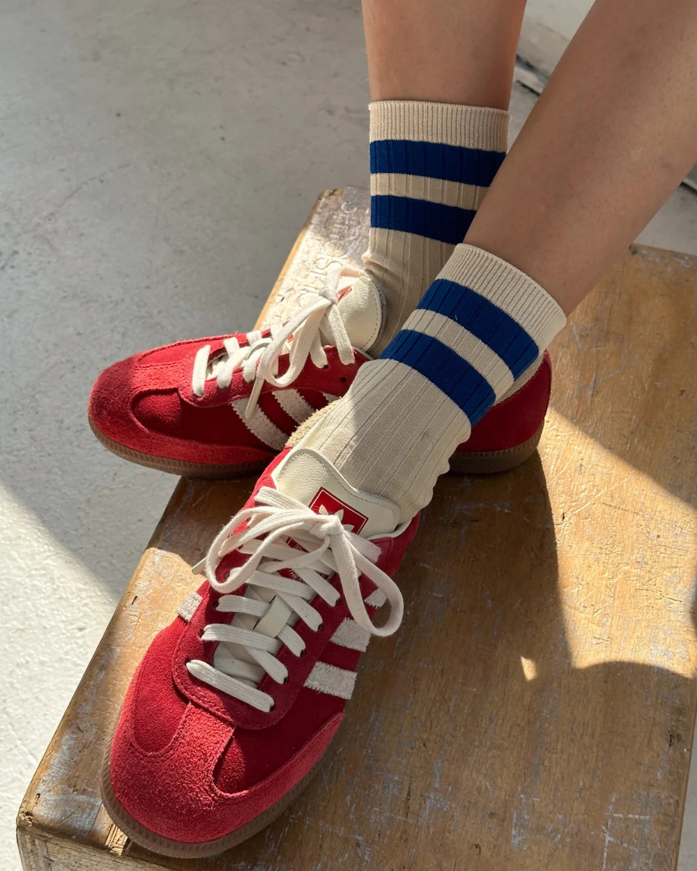 Her Socks - Varsity - Azure