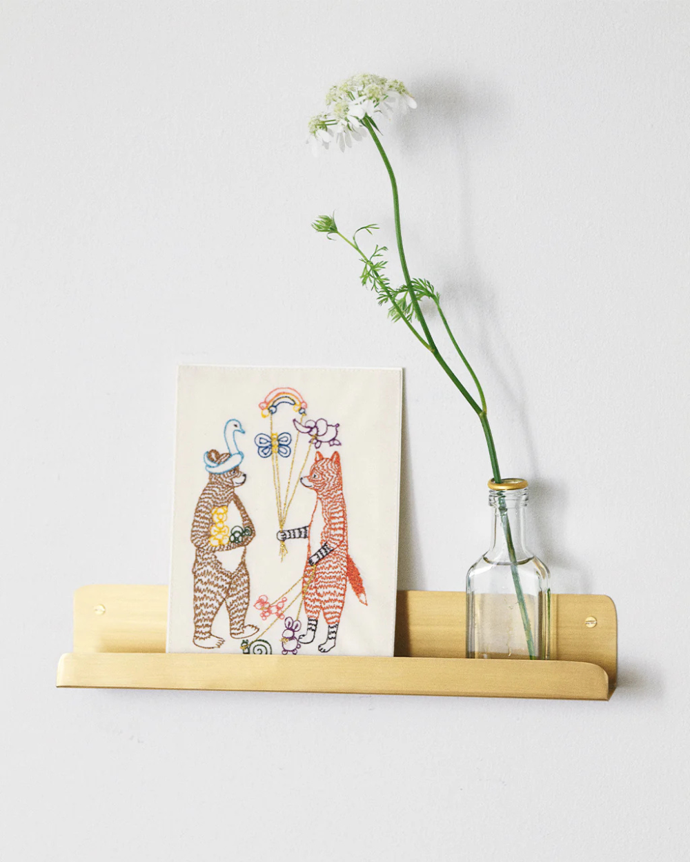 Brass Wall Shelf - Med