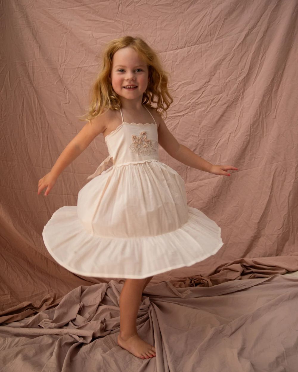 Isabella Dress-Rose Quartz