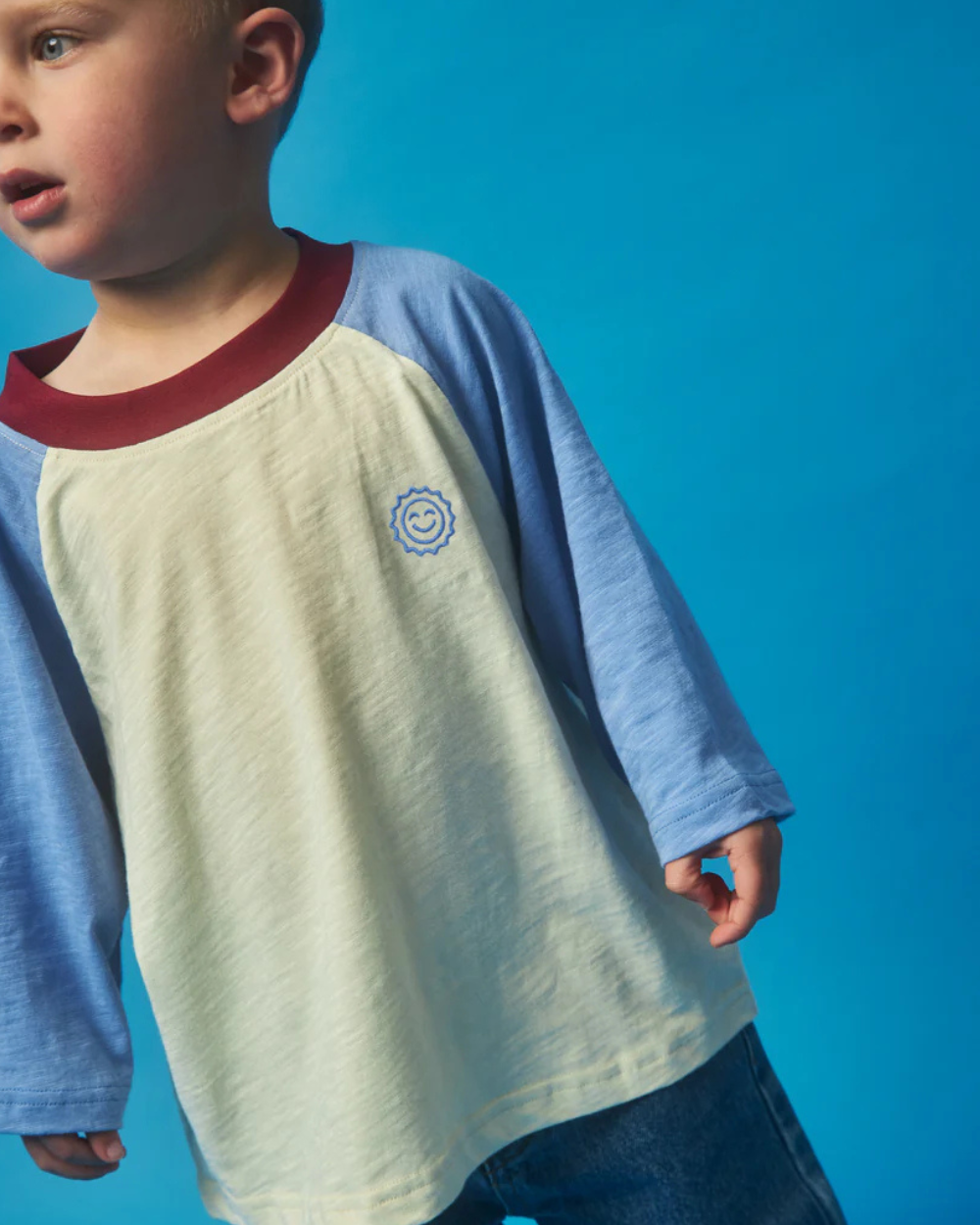 Weekend Raglan Layer Tee - Vintage Sunshower