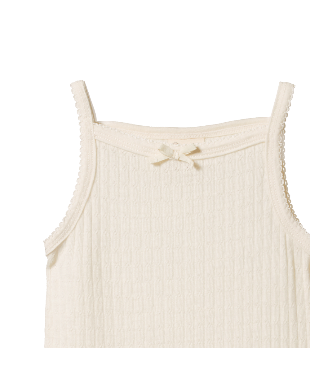 Merino Pointelle Camisole - Natural