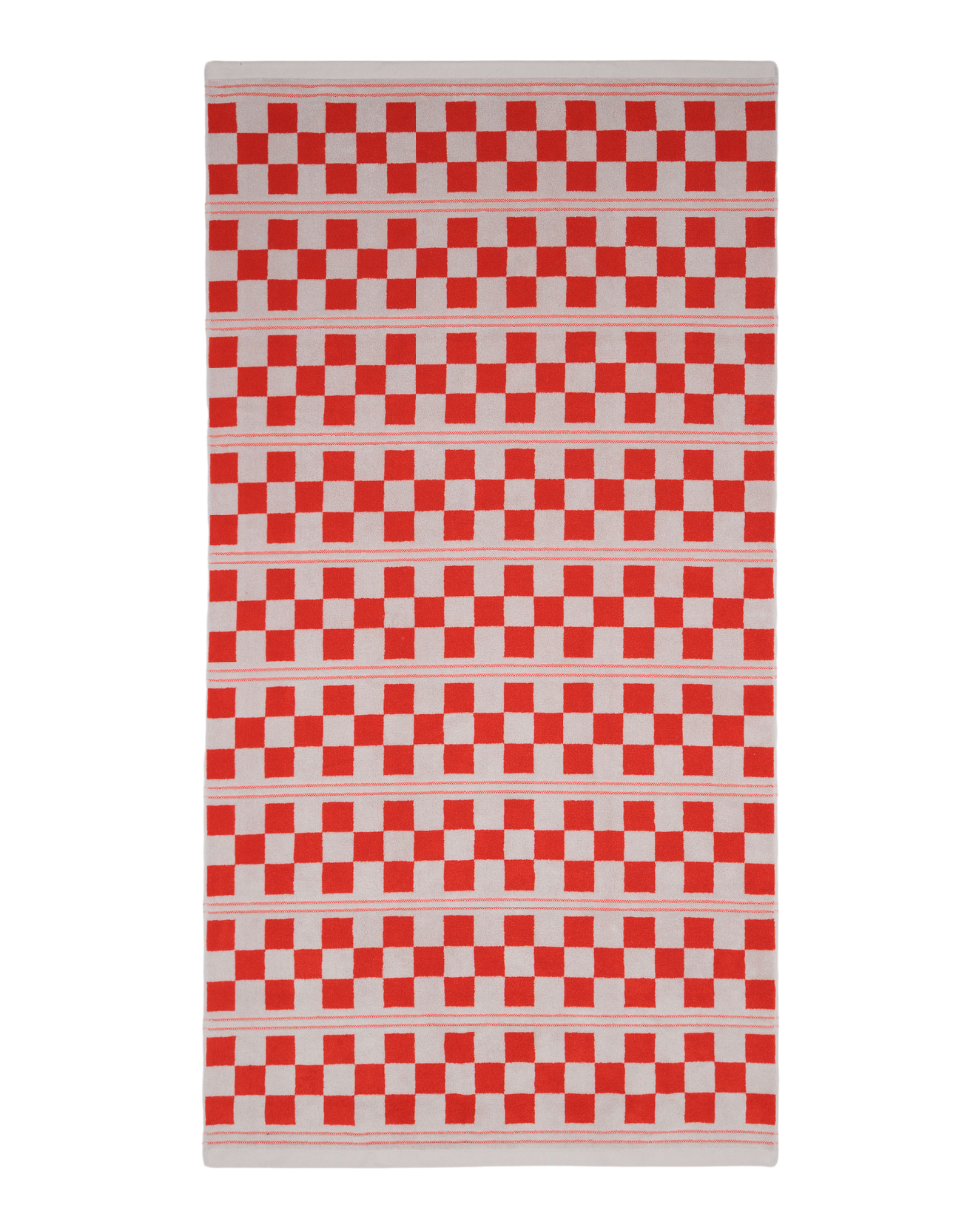 Busby Pool Towel - Cloud & Ranch Red