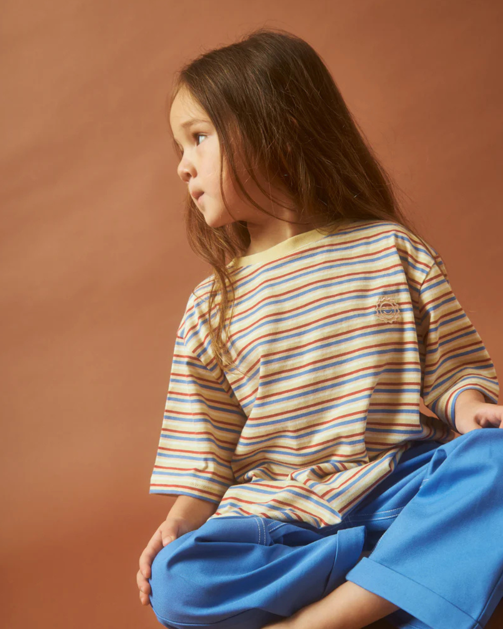 Stripe Sloppy Tee - Holiday Stripe