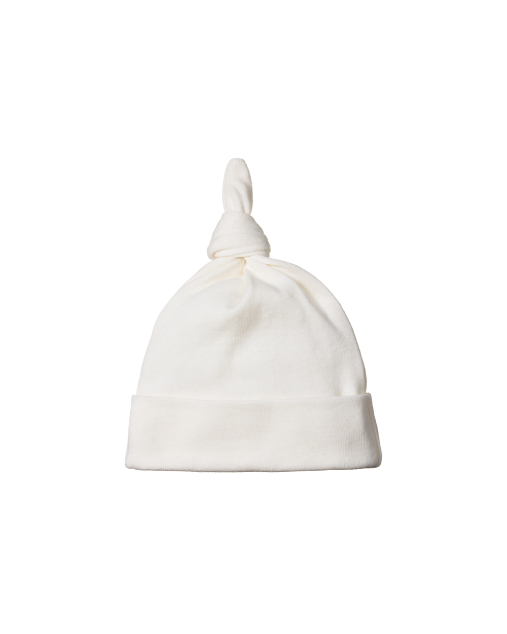Cotton Knotted Beanie - Natural