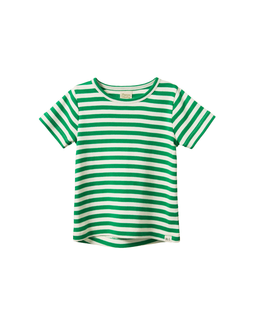 River Tee- Kelly Green Sea Stripe