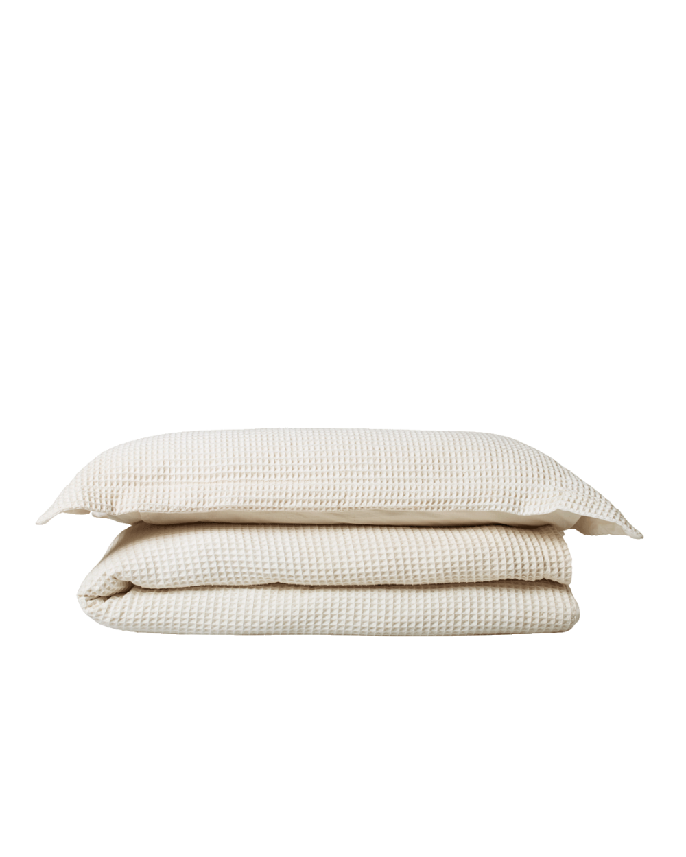 Waffle Duvet Cover & Pillowcase - King Single