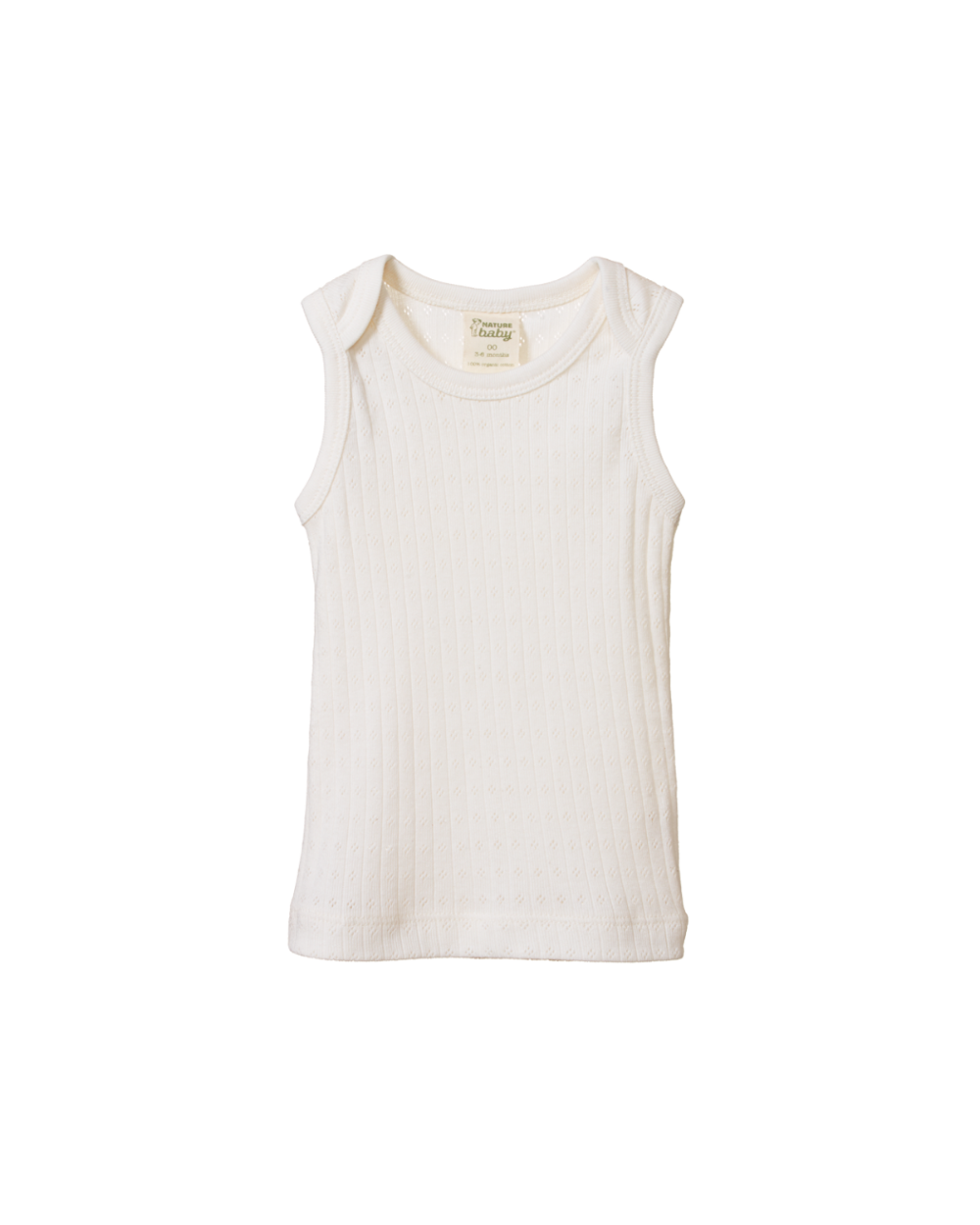 Pointelle Singlet - Natural