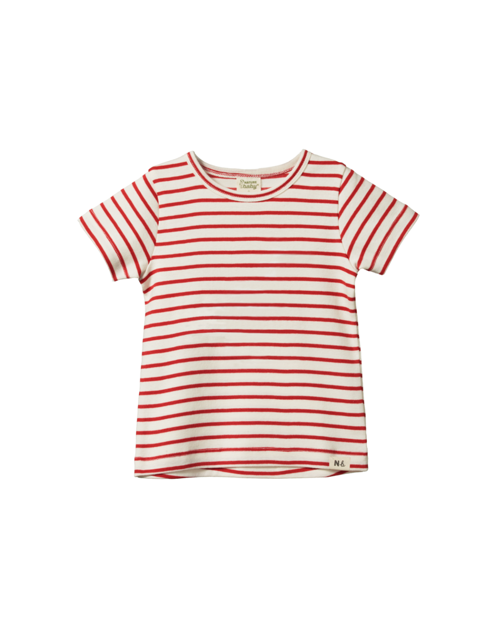 River Tee- Red Stripe