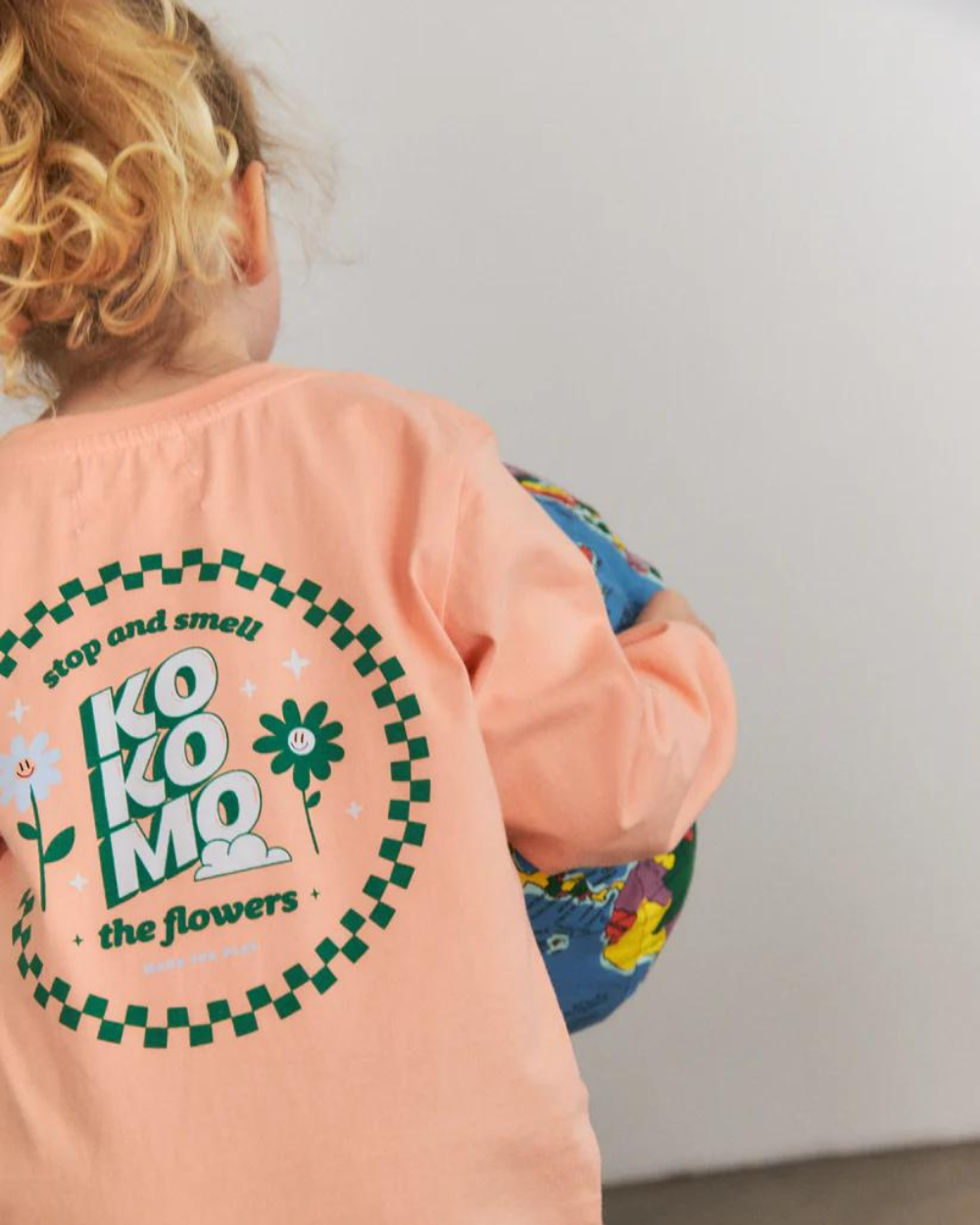 Iceblock Longsleeve - Peach Flowers