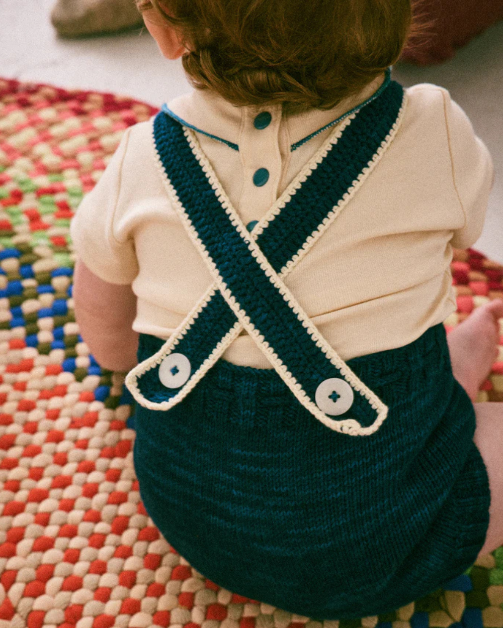 Baby Crochet Afghan Romper - Celestial