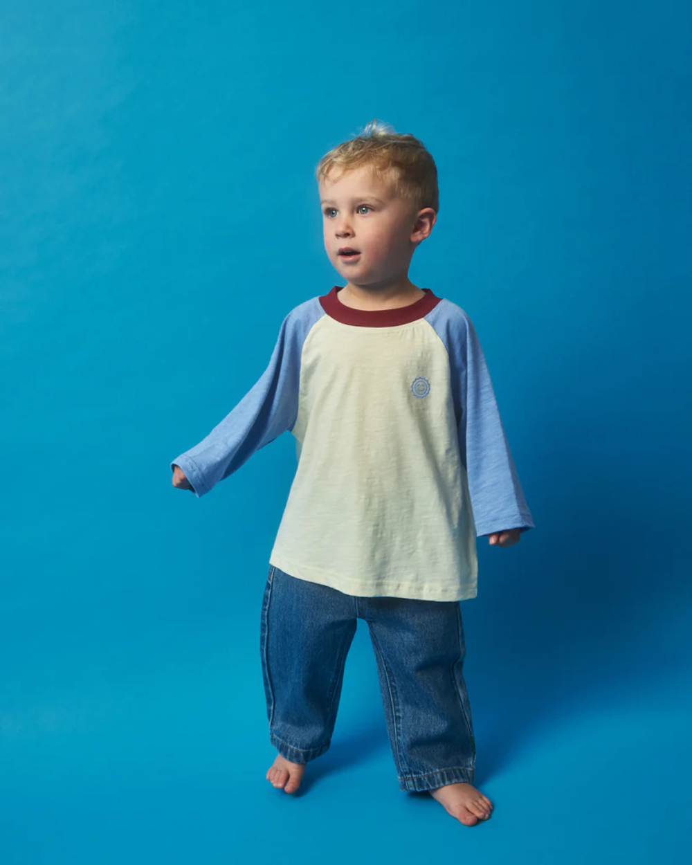 Weekend Raglan Layer Tee - Vintage Sunshower