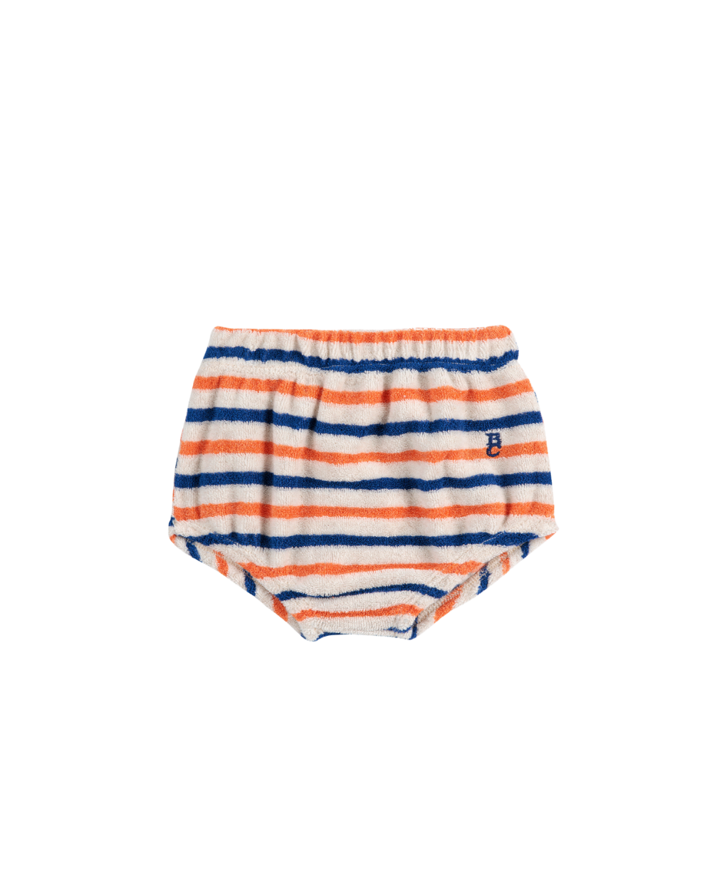 Smiling Stripe Terry Cloth Bloomers - Off White Stripe