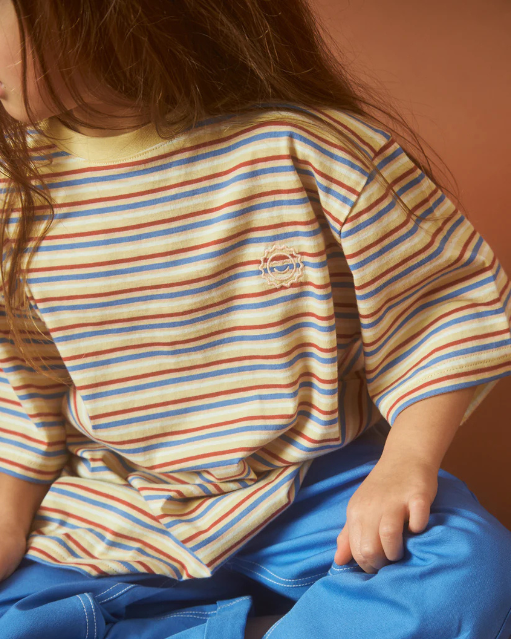Stripe Sloppy Tee - Holiday Stripe