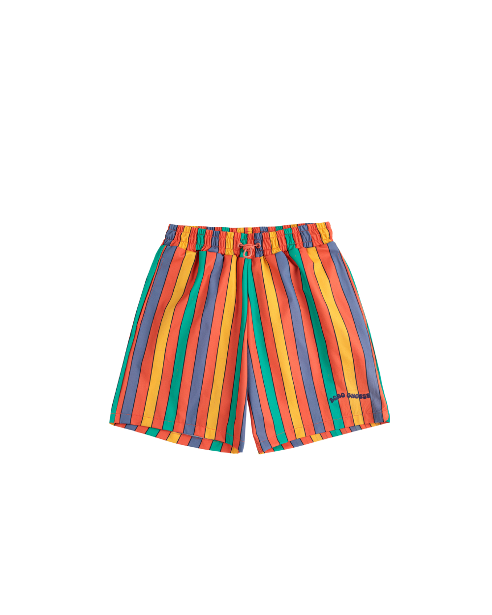 Multi Colour Stripe Swim Shorts - Red Stripe