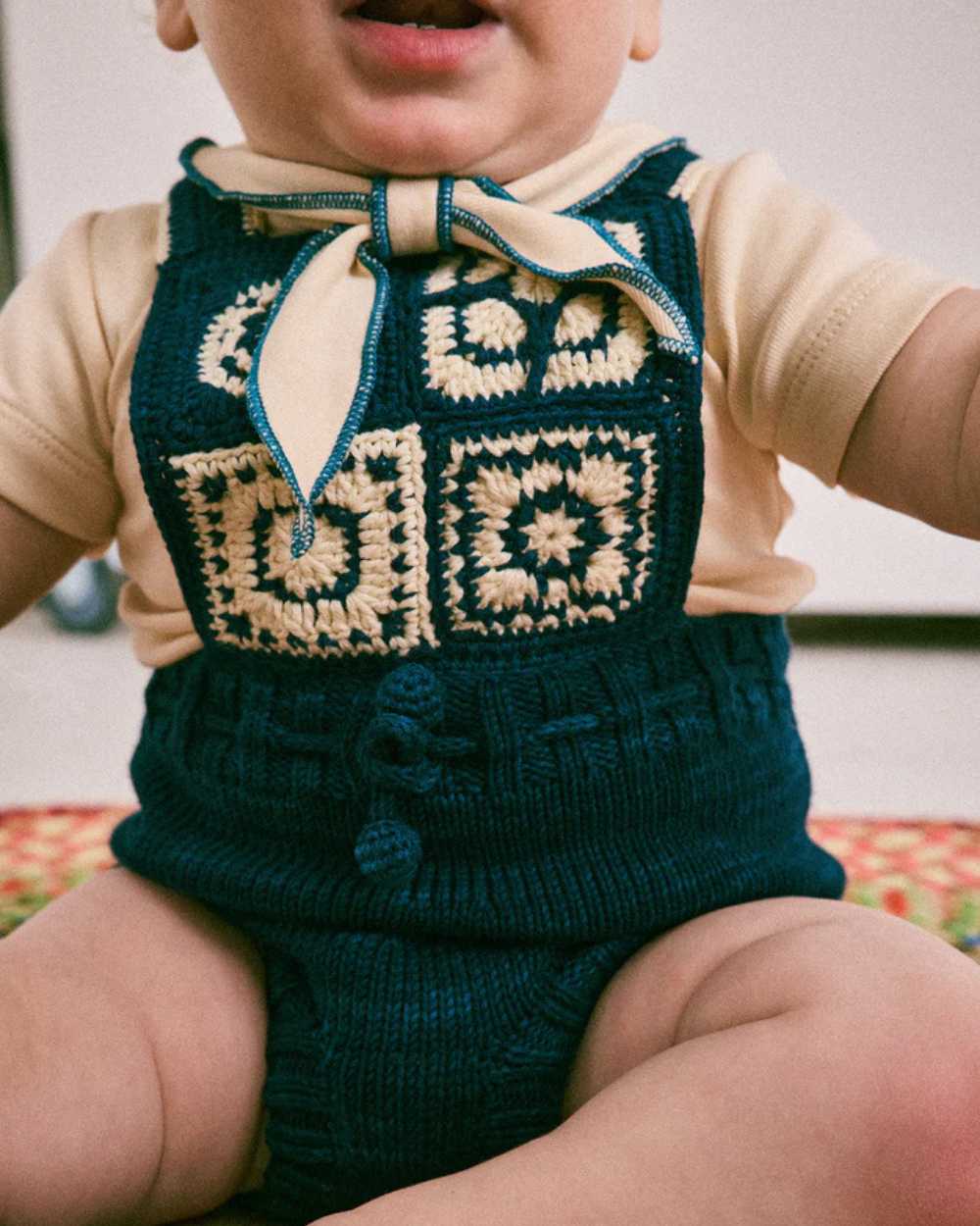 Baby Crochet Afghan Romper - Celestial