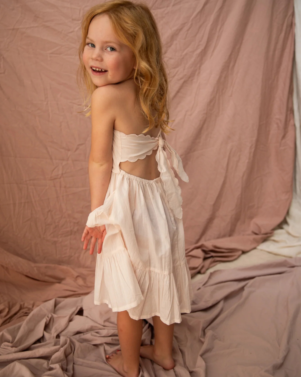 Isabella Dress-Rose Quartz