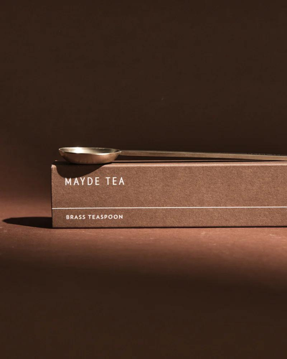 Mayde Tea Brass Serving Spoon 1 x spoon with box