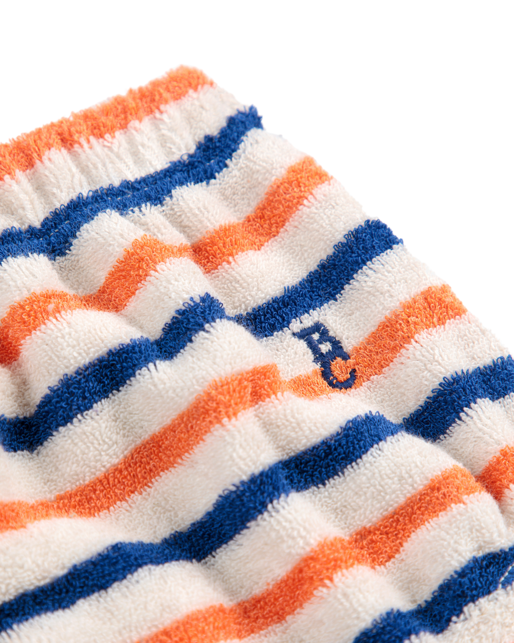 Smiling Stripe Terry Cloth Bloomers - Off White Stripe