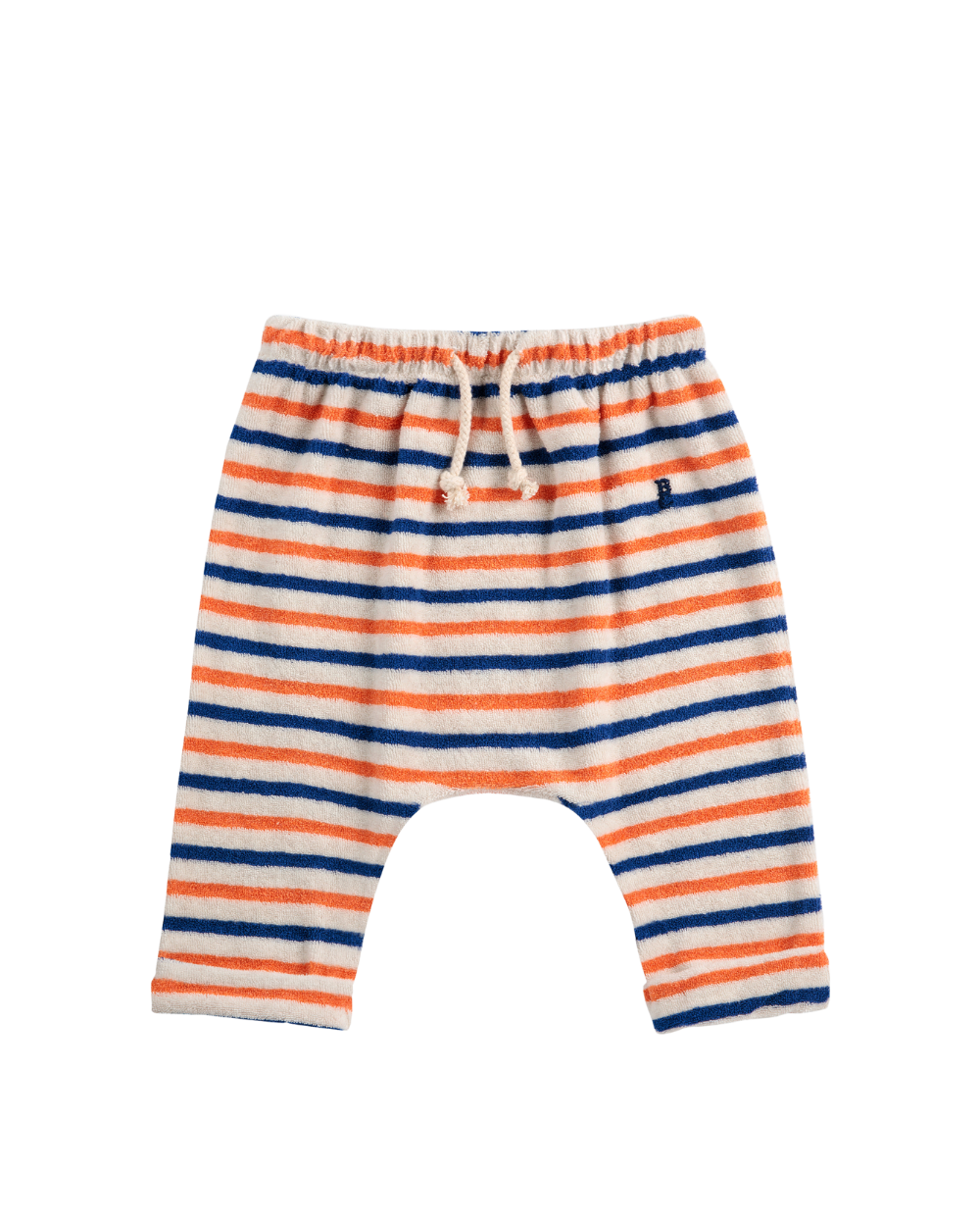Smiling Stripe Terry Cloth Harem Pants - Off White Stripe