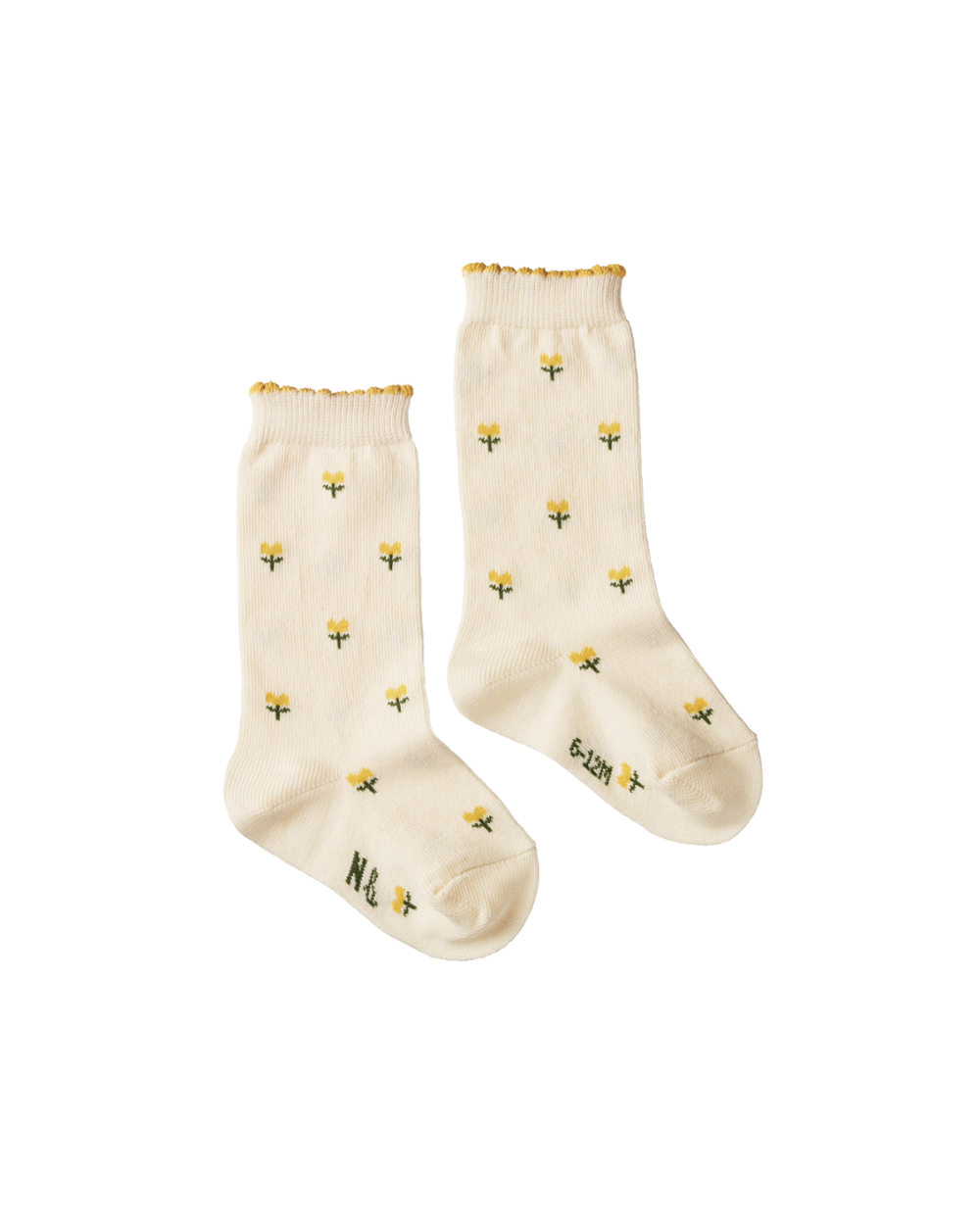 Organic Cotton Rib Socks - Tulip