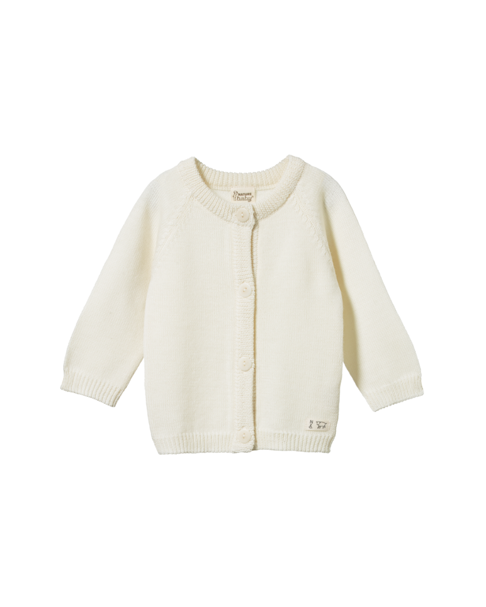 Merino Knit Cardigan - Natural