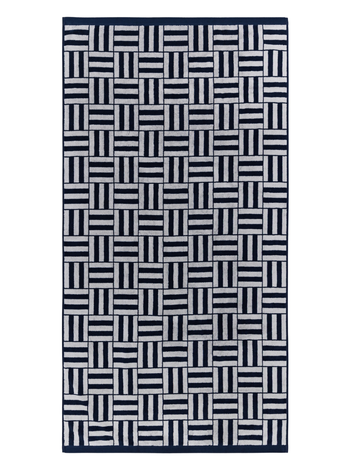 Willis Pool Towel - Obsidian & Stone