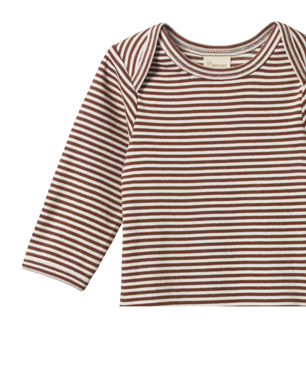 Organic Cotton Longsleeve Bodysuit - Pinecone Stripe