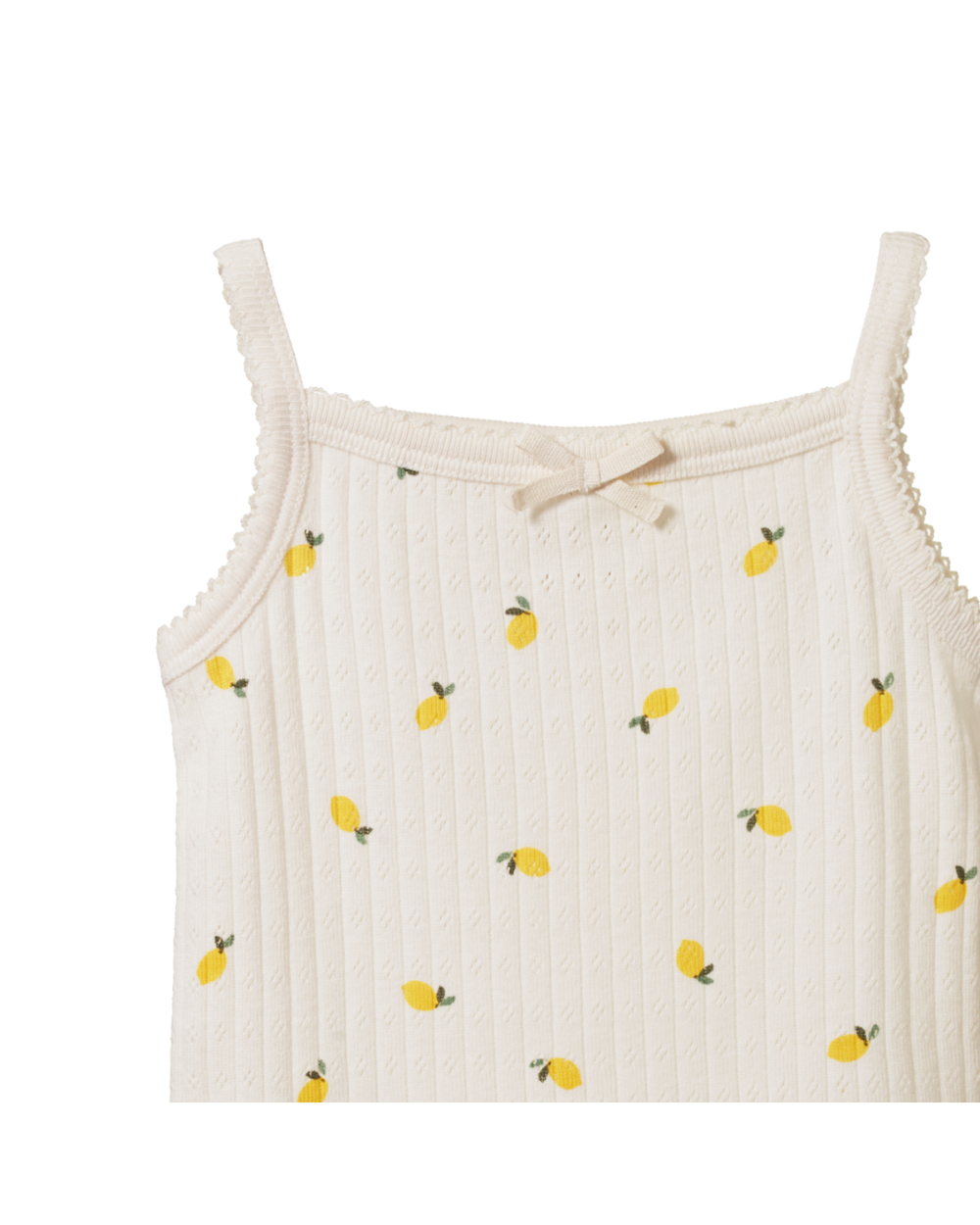 Pointelle Camisole - Lemon Print