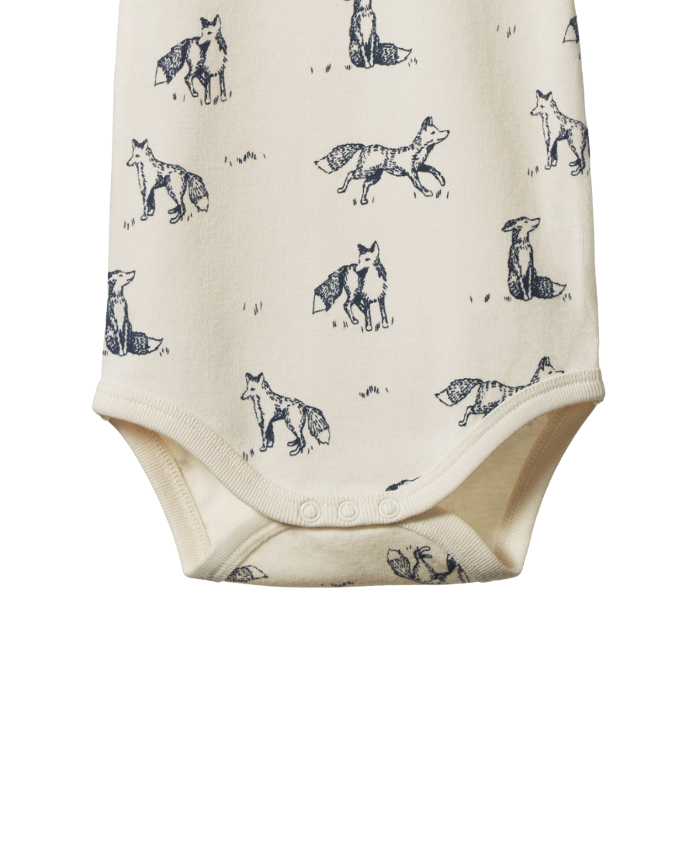 Organic Cotton Shortsleeve Bodysuit - Foxy Print