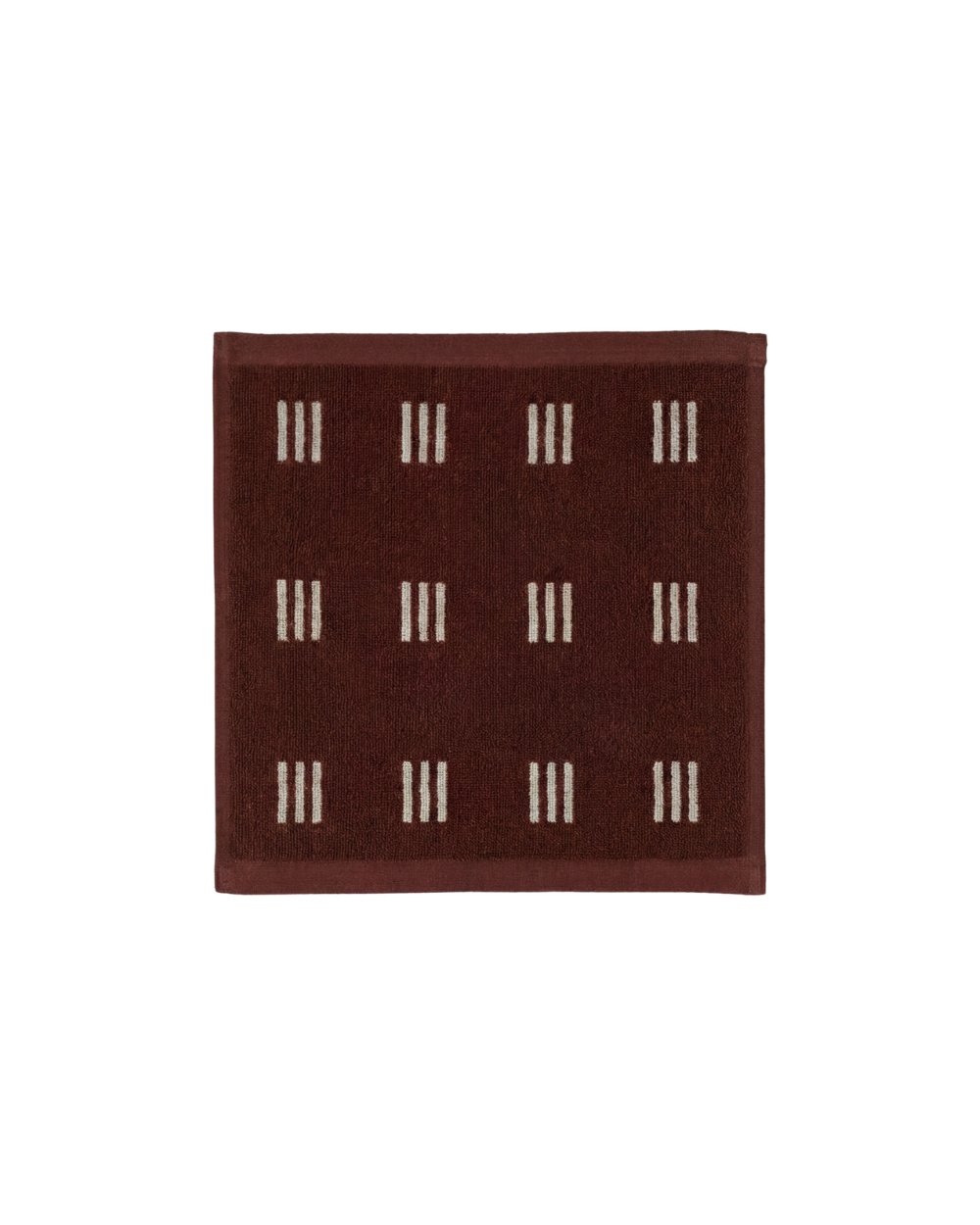 Selene Face Cloth - Mudbrick & Crème