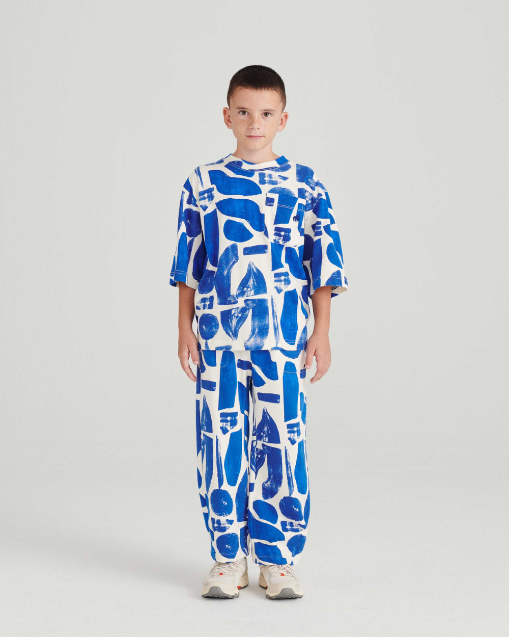 Papier Collé Bleu T-shirt