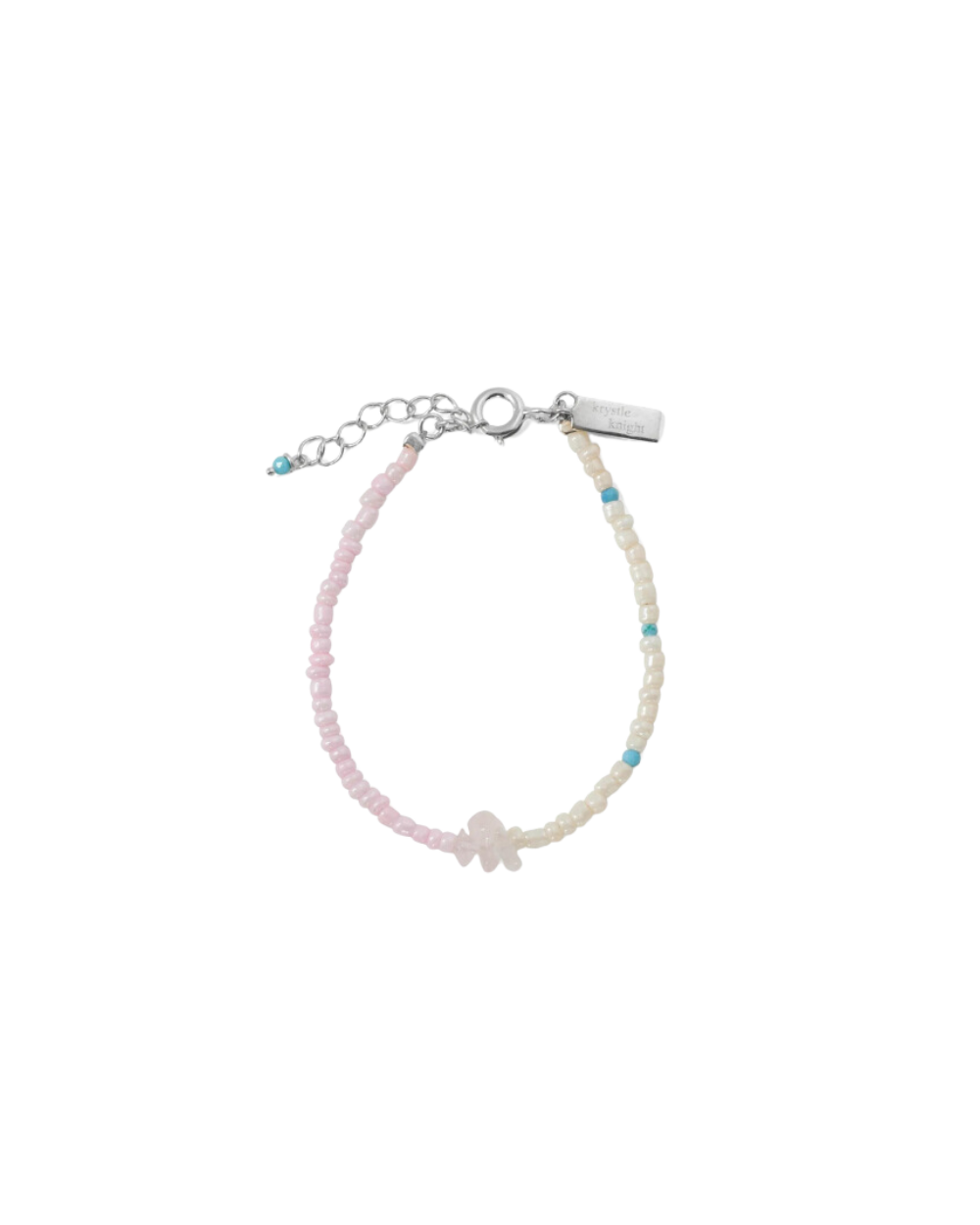 Little KKJ Ocean Treasures Bracelet- Aqua marine- Gold Vermeil chain