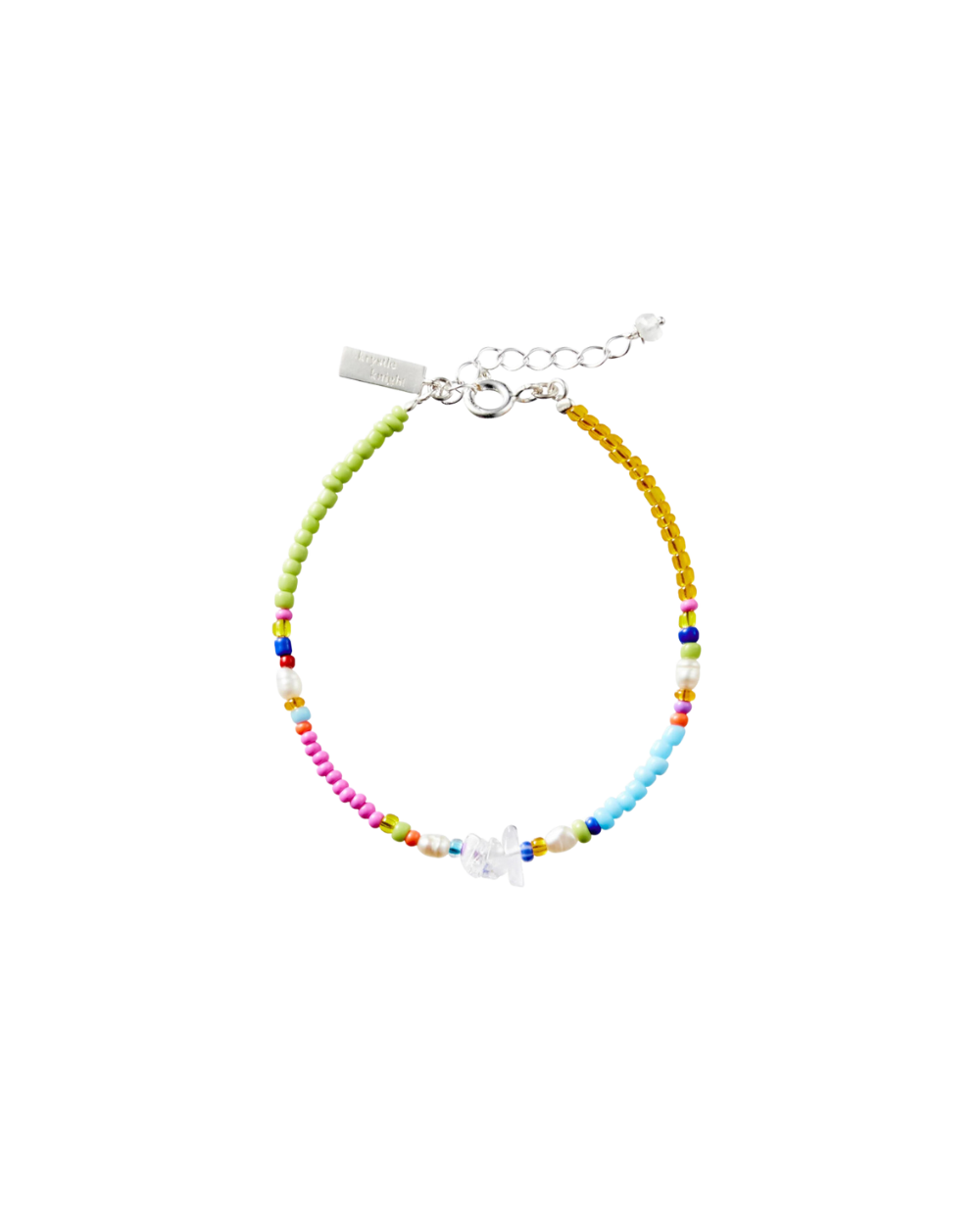 Little KKJ Destiny Bracelet - Rainbow / quartz- Gold Vermeil chain