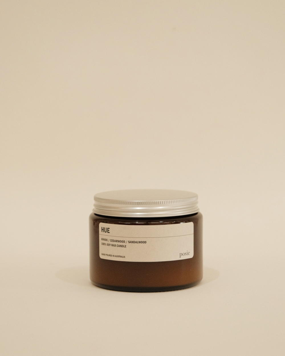 HUE: Hinoki / Cedarwood / Sandalwood - Amber Candle 500g