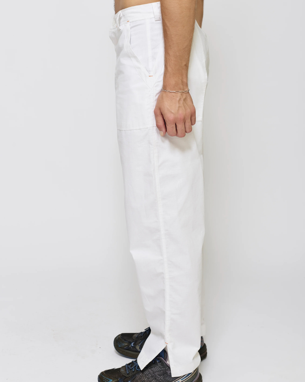Deep Pocket Pant - White