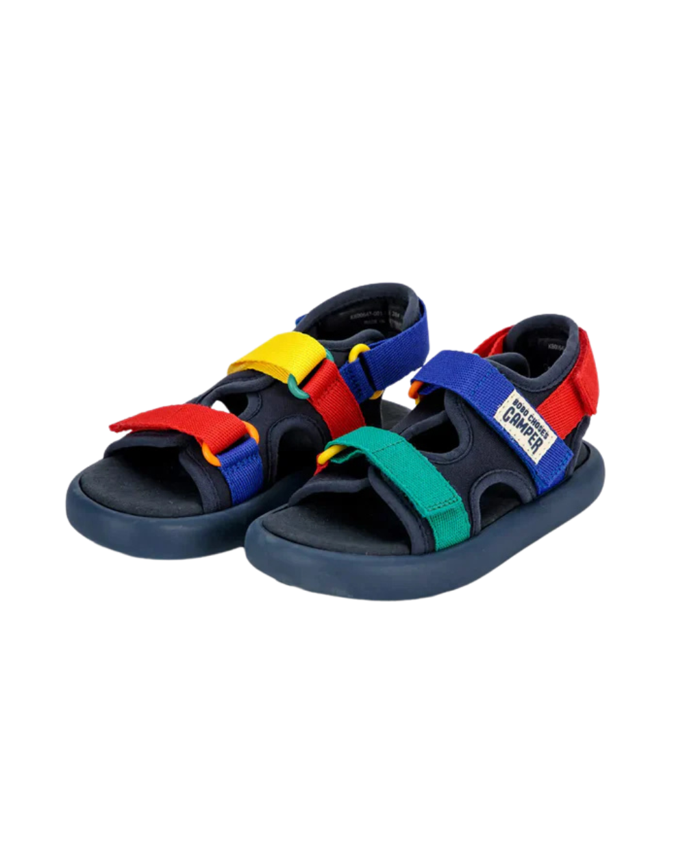 Bobo Choses x Camper Pelotas Colour Block Sandals - Dark Multi
