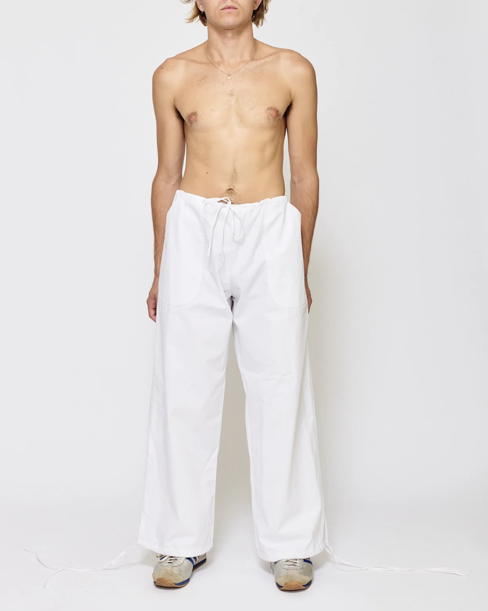 Drawstring Pant - White
