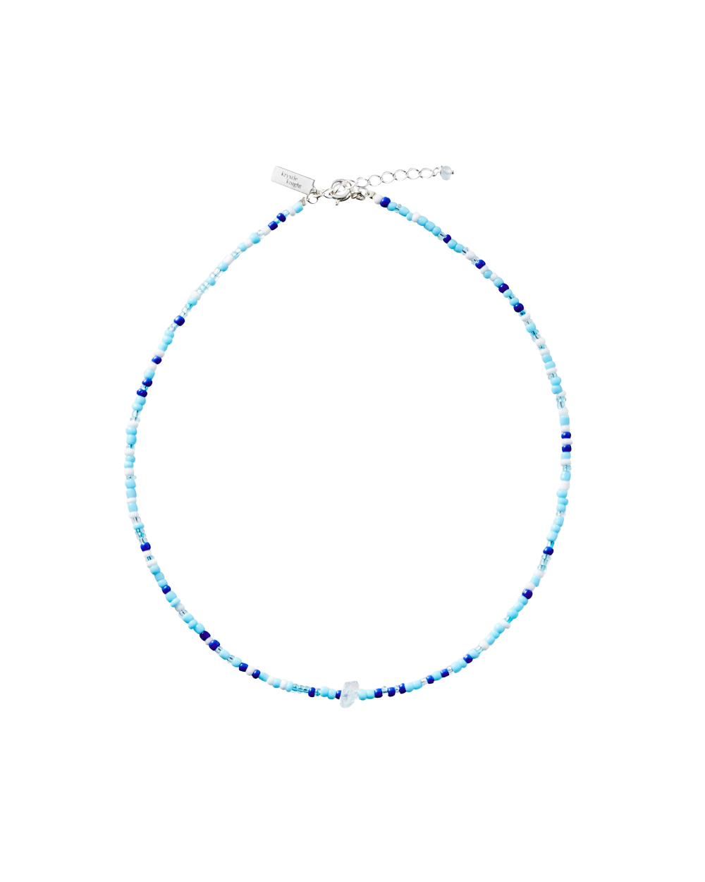 Little KKJ Seaside Necklace - Aqua marine- Gold Vermeil chain