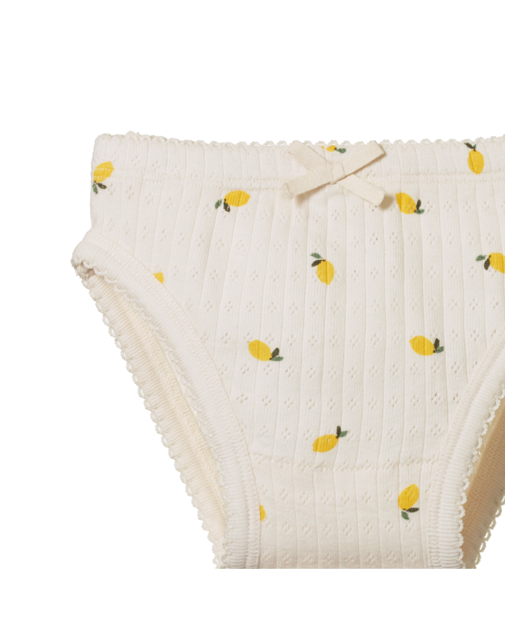 Pointelle Knickers - Lemon Print
