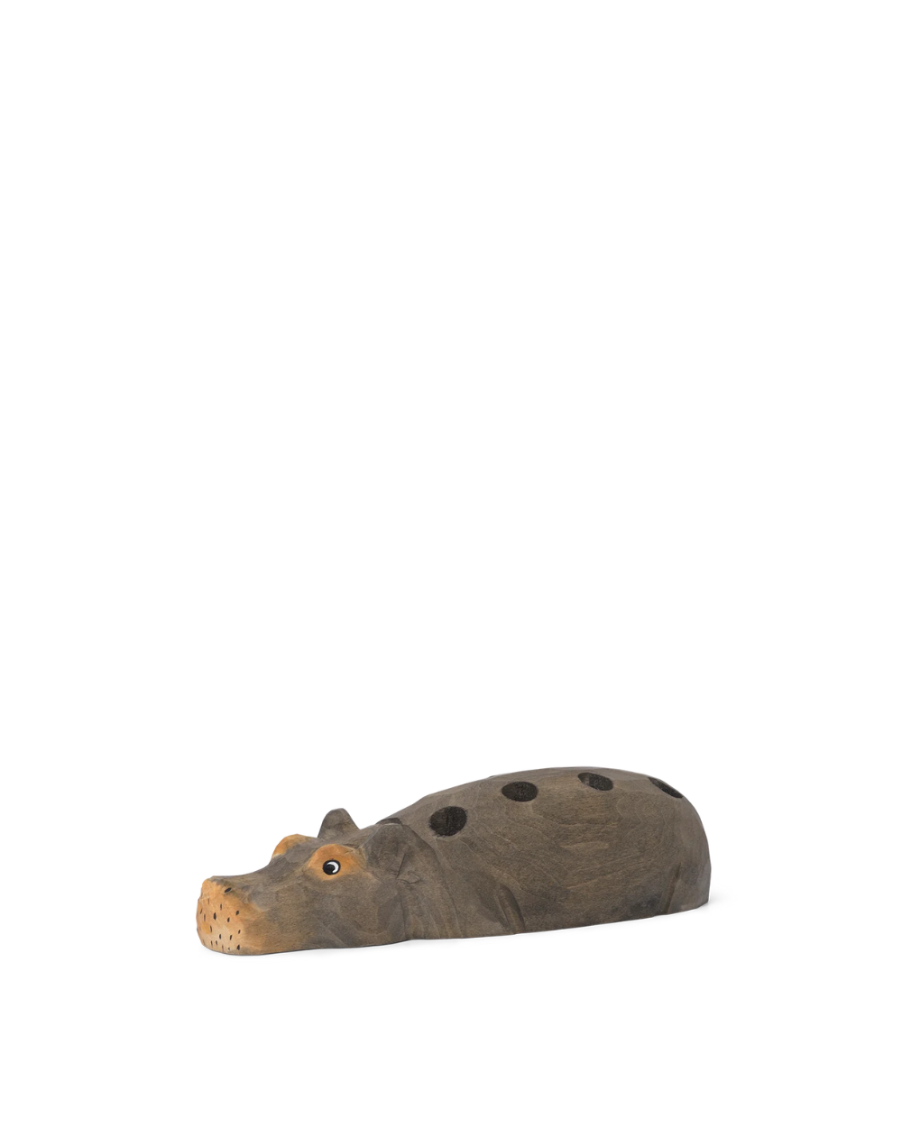 Hippo Pencil Holder - Hand Carved