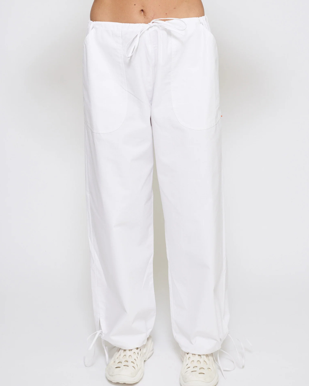 Drawstring Pant - White