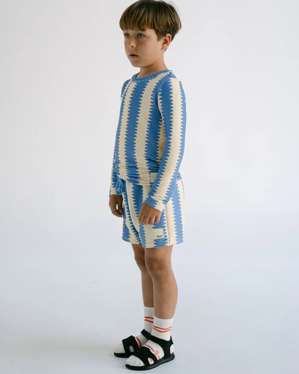Boys Swim Shorts - Blueberry Wobble