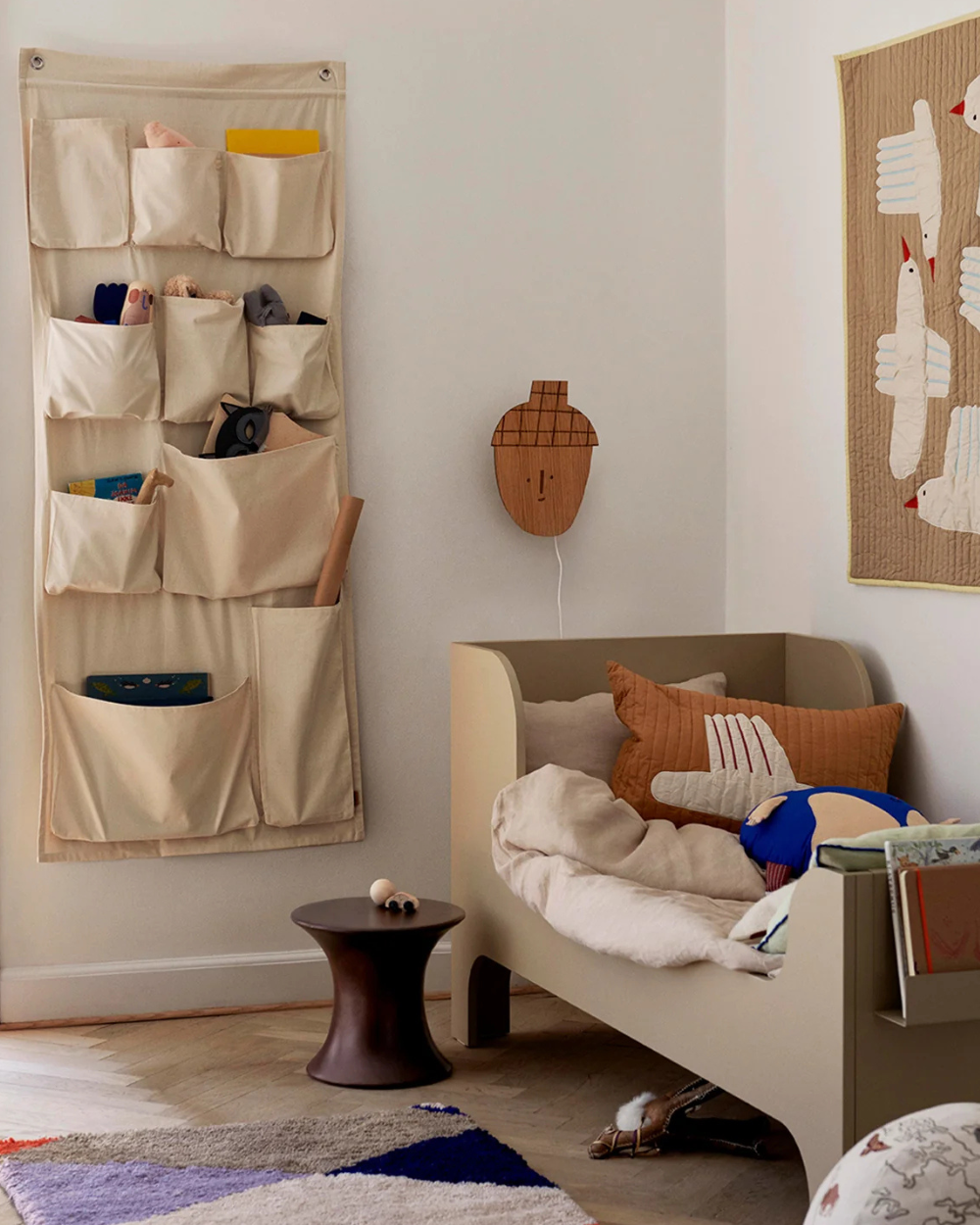 Canvas XL Wall Pockets - Off White