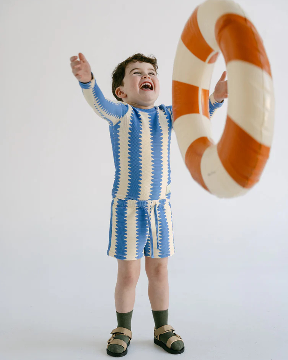 Boys Rashie Top - Blueberry Wobble