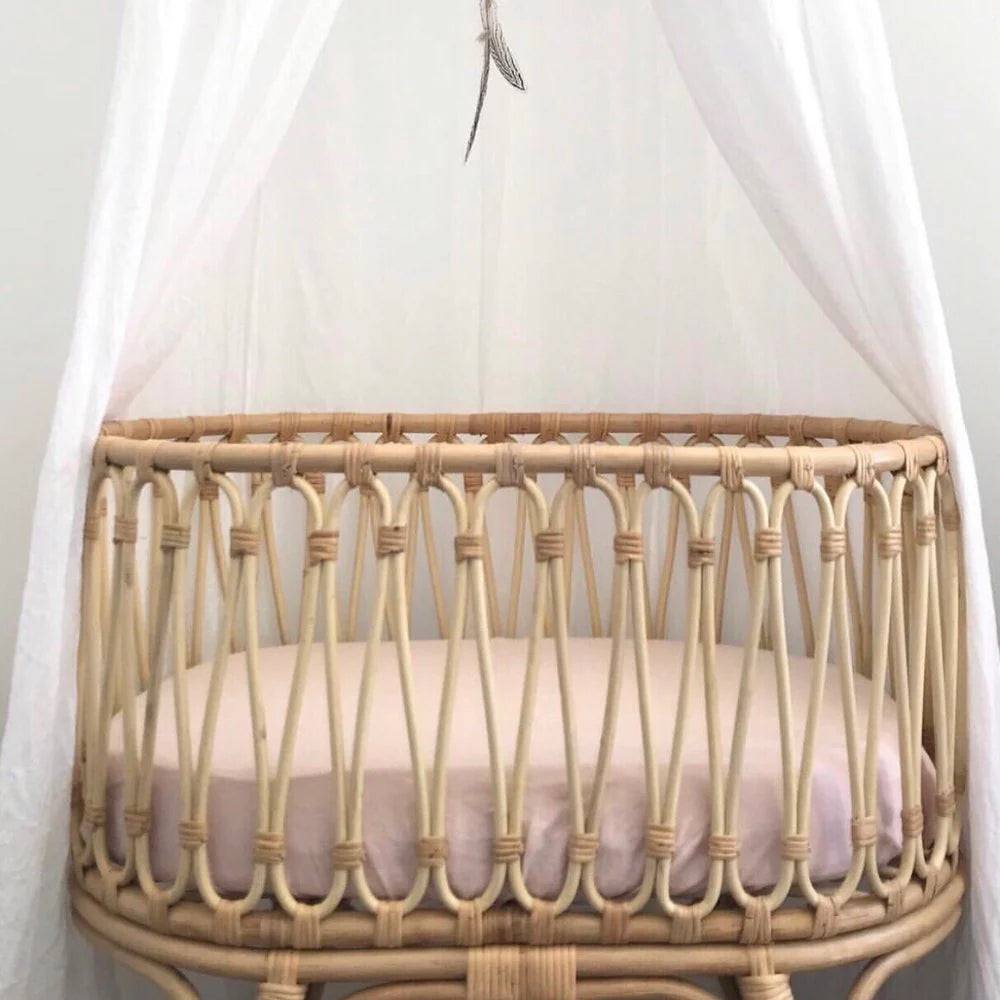 Bassinet Fitted Sheet - Peony