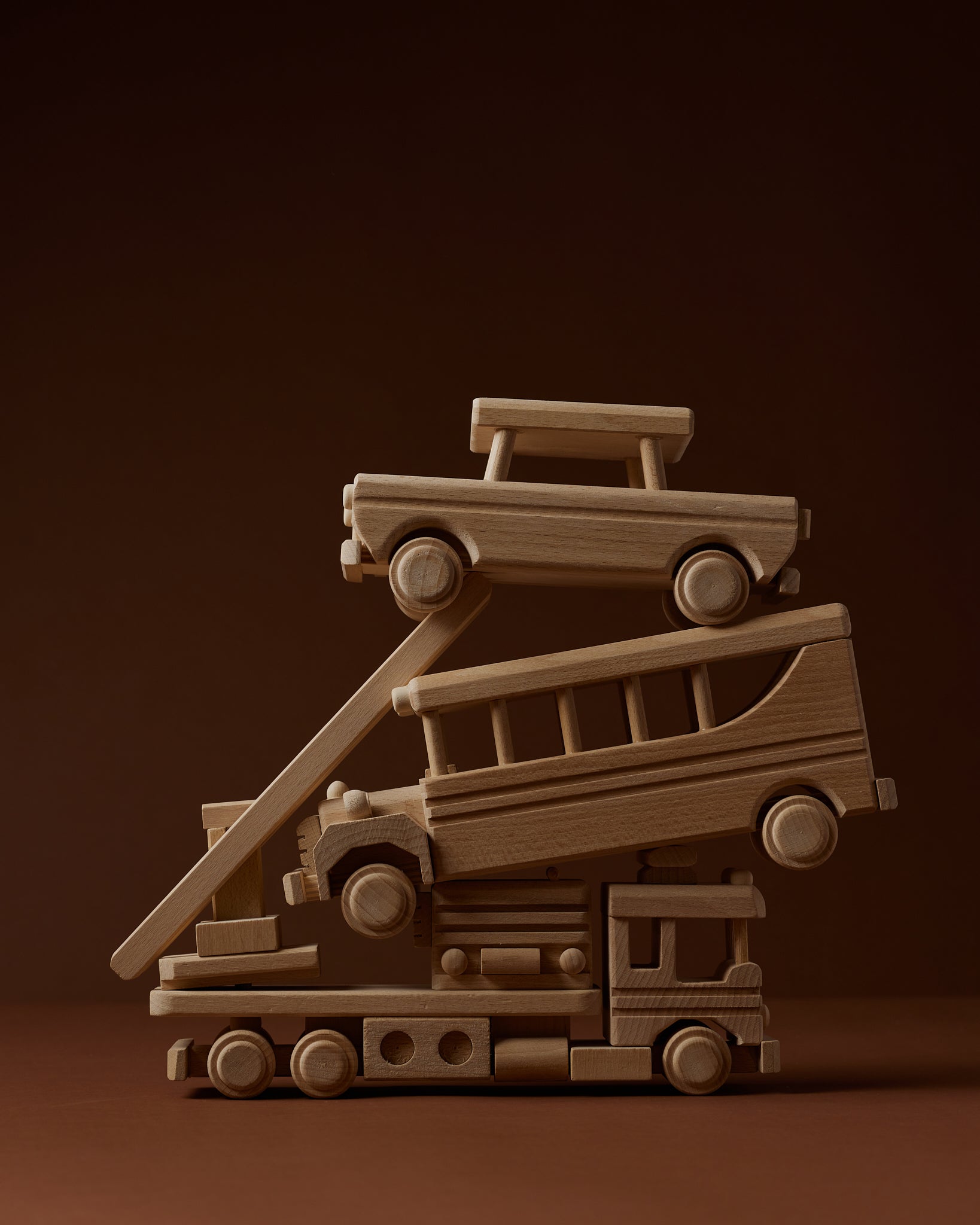 Wooden Vintage Style School Bus - Bennett