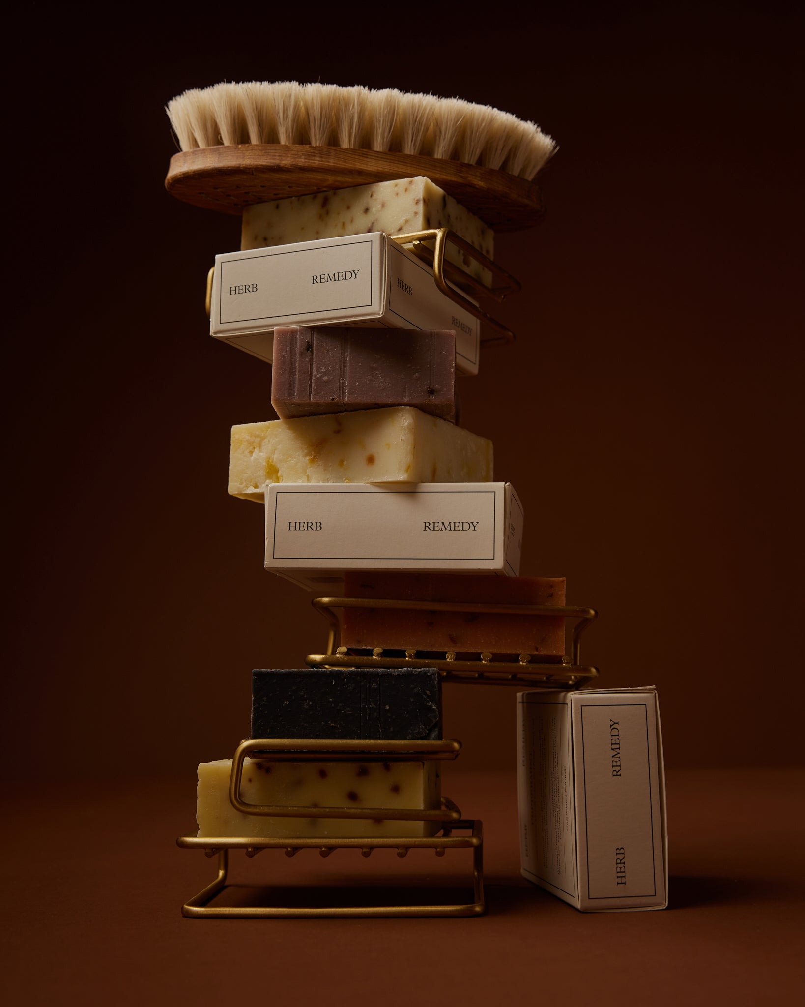 Bath brush without handle